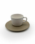 Set Taza y Plato blanco y visón Panal 200 ML - comprar online