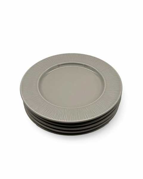 Set 6 Platos de postre Neo Silk Grey - comprar online
