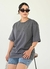 Camiseta Oversized Premium Jesus Loves - Cinza - loja online