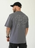 Camiseta Oversized Premium Jesus Loves - Cinza - comprar online