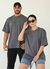 Imagem do Camiseta Oversized Premium Jesus Loves - Cinza