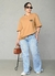 Camiseta Oversized Premium Is 53.5 - Caramelo