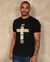 Imagem do Camiseta Masculina Cruz Leão Preto