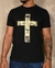 Camiseta Masculina Cruz Leão Preto na internet