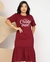 Vestido Babado Cristo Vive - Marsala - comprar online