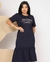 Vestido Babado Para Deus Tudo é Possível - Marinho - comprar online