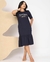 Imagem do Vestido Babado Para Deus Tudo é Possível - Marinho
