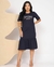Vestido Babado Para Deus Tudo é Possível - Marinho - loja online