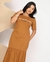 Vestido Babado Peça, Creia e Receba - Marrom Claro - loja online