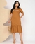 Imagem do Vestido Babado Peça, Creia e Receba - Marrom Claro