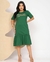 Vestido Babado Sempre Foi Deus - Verde Bandeira - loja online