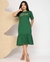 Vestido Babado Sempre Foi Deus - Verde Bandeira - comprar online