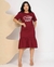 Vestido Babado Cristo Vive - Marsala - comprar online
