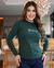 Blusa Canelada Manga Longa - Verde - loja online