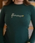 Blusa Canelada Manga Longa - Verde na internet