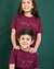 Camiseta Infantil Jesus Marsala - comprar online