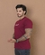 Camiseta Masculina A Fé Move Montanhas Marsala - loja online