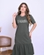 Vestido Babado Mulher Transformada Verde Musgo
