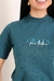 Blusa Gola Alta Grata Verde Petróleo na internet