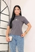 Blusa Gola Alta Corajosa Cinza - loja online