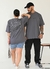 Camiseta Oversized Premium Jesus Loves - Cinza - comprar online