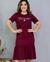 Vestido Babado Abençoada Marsala - loja online