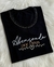 Blusa Bordada Abençoada Por Deus Preto - comprar online