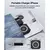 Carregador Por Indução 3 Em 1 Dobrável Base Magnética Branco para Iphone/Samsung