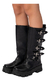Botas Borcegos Mujer Hebillas Alta Plataforma Tendencia Moda - comprar online