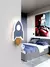 Imagem do Lâmpada de parede led moderna dos desenhos animados das crianças quarto ilumin