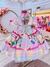 Vestido Infantil Junino Festa de São João Colorido Luxo - comprar online