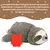 Cão presente de natal floresta preguiça filhote de cachorro cardíaco brinqued