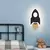 Lâmpada de parede led moderna dos desenhos animados das crianças quarto ilumin - comprar online
