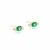 BRINCO OVAL CRISTAL ESMERALDA DOIS PONTOS ZIRCÔNIA na internet