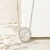 COLAR MADREPEROLA ZIRCONIA OVAL
