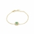 PULSEIRA PINGENTE QUADRADO CRISTAL PARAÍBA E BORDA CRAVEJADA DE ZIRCÔNIAS - comprar online