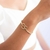 BRACELETE LISO NÓ CORAÇÃO