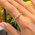 ANEL CRISTAL MORGANITA ZIRCONIA BRANCA MEIA ALIANCA - comprar online