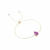 PULSEIRA FUSION AMETISTA GOTA BORDADA - comprar online