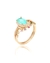 ANEL FUSION ESMERALDA COLOMBIANA OVAL COM COROA - comprar online