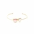 BRACELETE OVAIS CRISTAL TURMALINA ROSA - comprar online