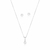 CONJUNTO BRINCO+CORRENTE PRATA REDDONDO