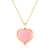 COLAR CORAÇÃO CRISTAL ROSA - comprar online