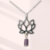 COLLAR FLOR DE LOTO Y AMATISTA - comprar en línea