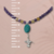 COLLAR COLIBRÍ AMATISTA y TURQUESA - comprar en línea