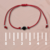 PULSERA TURMALINA NEGRA HILO ROJO en internet