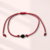 PULSERA TURMALINA NEGRA HILO ROJO