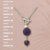 Collar Amore Amatista plata .925 - comprar en línea