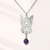 COLLAR PLATA .925 GATO GATITO con AMATISTA - comprar en línea