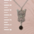 COLLAR PLATA .925 GATO GATITO con OJO DE TIGRE - comprar en línea